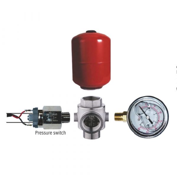 High Pressure Switch Kit for Solar DC Pumps With Tank 1.25 - 2"