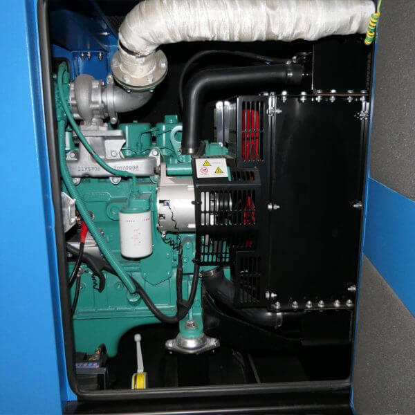 Large 62KVA Three Phase Watercooled Generator motor close up