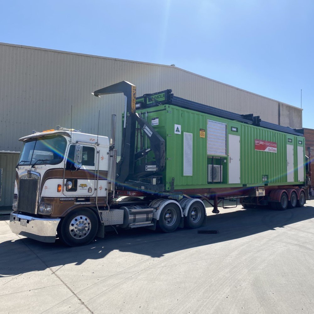 Commodore Solar Containerised Portable Off-Grid Power Station
