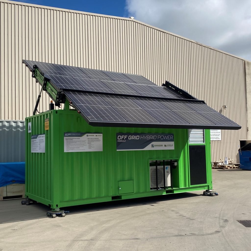 Commodore Solar Containerised Portable Off-Grid Power Station